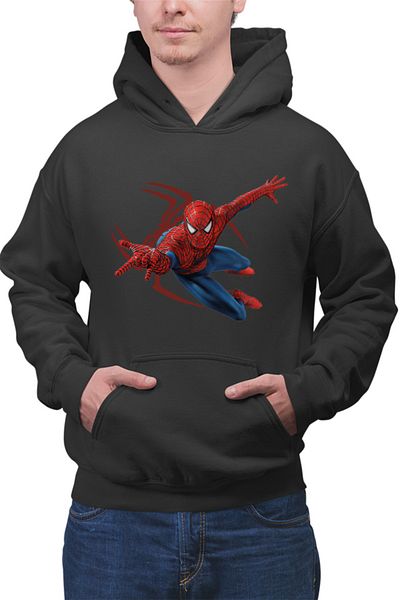 OEM Men's Spiderman Logograph Web Jump Marvel Stan Hoodie
