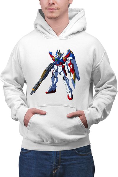 OEM Men's and women's Wing Colorful Massive Robot hoodie