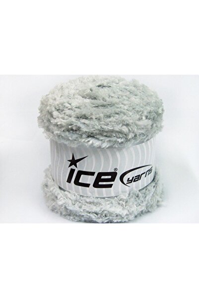 Ice yarns 3x100 جرام. كعكة باندا من الألياف الدقيقة، رمادي فاتح، ناعم، مزغب، ...