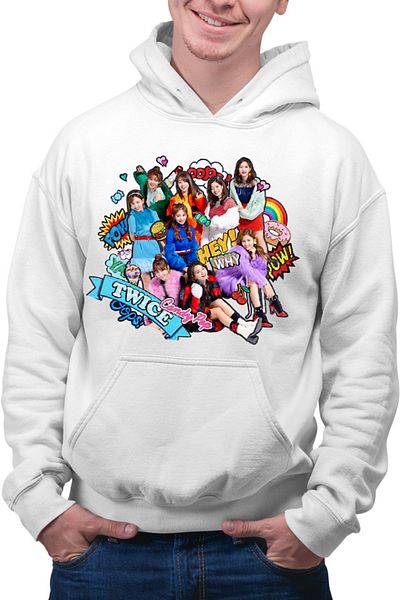 OEM Men's Hoodie Twice Cartoon WOW Concept Jeongyeon Japan