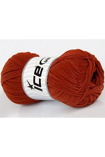 Ice yarns 8x50 جرام. قماش شينيل من الألياف الدقيقة بلون النحاس الداكن للشتاء،...