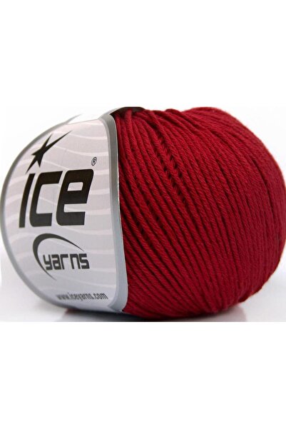 Ice yarns 4x50 جرام. قطن عضوي للأطفال، قطن عضوي بلون بوردو للأطفال، خيوط صيفي...