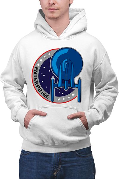 OEM Men's hoodie Star Trek Starship Enterprise Picard Captain