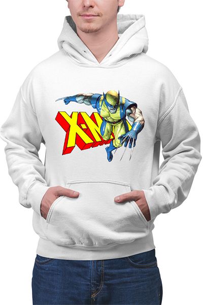 OEM Men's Hoodie Wolverine X-Men Logo Superpower Hero