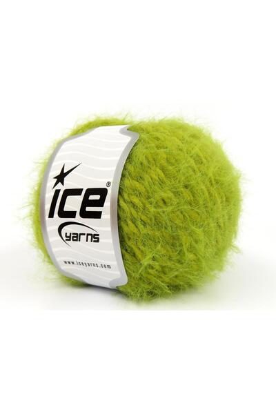 Ice yarns 6×50 جرام. فرو ميرينو فاخر باللون الأخضر الزيتوني، ميرينو، شتوي، صوف