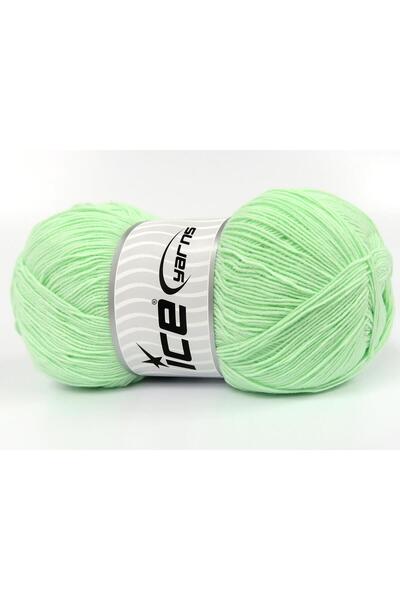 Ice yarns مجموعة من 4 بكرات من خيوط آيس يارنز لورينا فائقة النعومة (55% قطن) ...