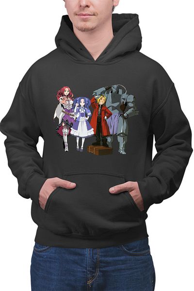 OEM Hanorac barbati Rising of the Shield Hero Malty Melty Sisters Elric Brothers Full Metal