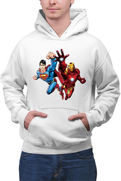 OEM Men's hoodie Ironman Superman Power Suit Marvel Comics