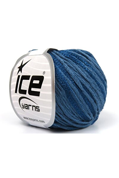 Ice yarns 6×50 جرام. فيسكوز صيفي، فسكوز أزرق داكن من القطن، خيوط صيفية، قطن