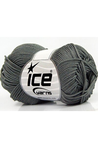 Ice yarns 6×50 جرام. خيوط قطنية صيفية باللون الرمادي الداكن من GIZA COTTON، ق...
