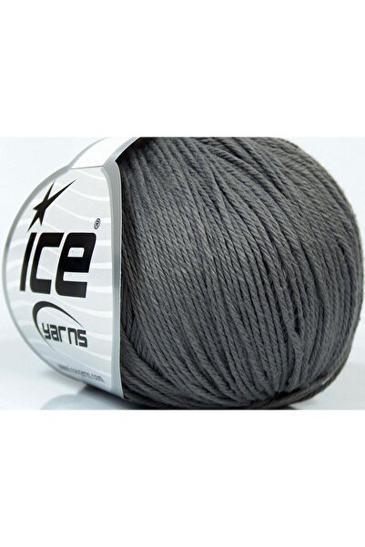 Ice yarns 8x50 جرام. بيبي كوتون رمادي، خيوط صيفية، قطن، 100% قطن، مضاد للبكتي...