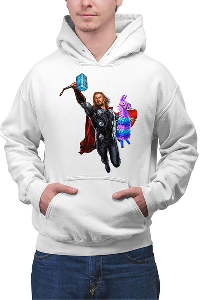 OEM Men's Hoodie Thor Fortnite Goat Colorful Jump Pet Beloved Favorite Animal