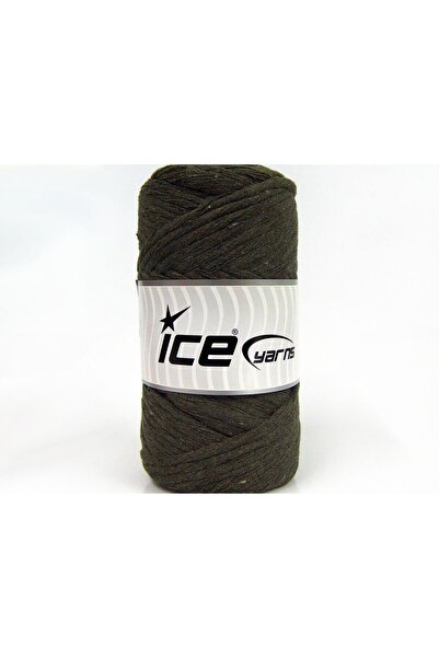 Ice yarns 250 جرام خيوط قطنية طبيعية جامبو (100% قطن) خيوط حياكة يدوية كاكي