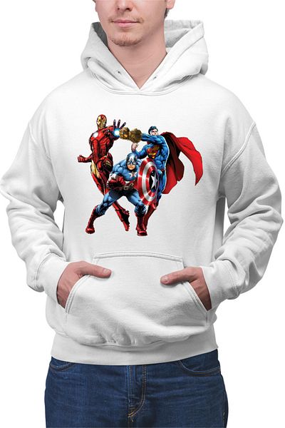 OEM Men's Hoodie Thanos Gauntlet Mach Marvel Superman Ironman