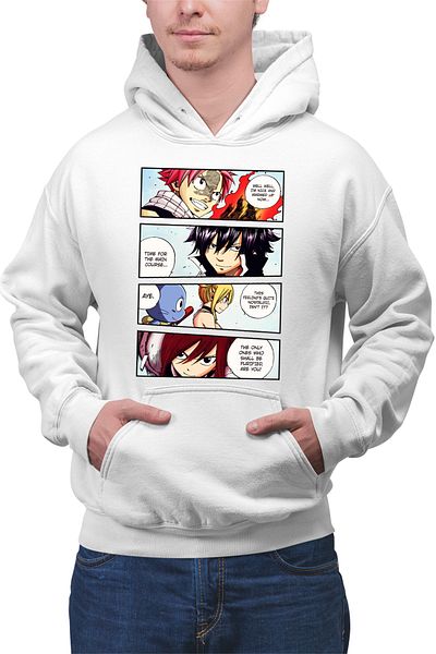 OEM Men's Hoodie Fairy Tail Manga Best Otaku Panel