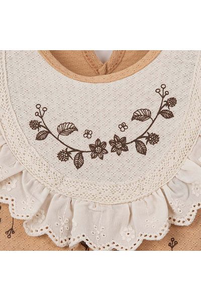 NECİXS BEBEE Lace Detailled Jumpsuit Without Panties Beige