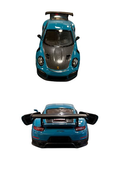 welcomein Die Cast Kinsmart Collectible Realistic Licensed Metal Porsche 911 Gt2 Rs 1:36 Model Car