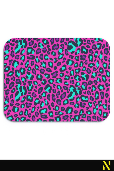 nilizma Leopard Patterned Colorful Ergonomic Mouse Pad -23 cm X 19 Cm- Non-Slip Base Home and Office Use Mousepad