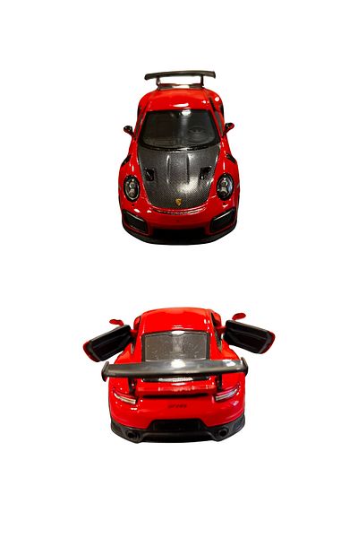 welcomein Die Cast Kinsmart Collectible Realistic Licensed Metal Porsche 911 Gt2 Rs 1:36 Model Car