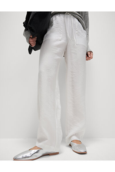 Marks & Spencer Lyocell Zengin Düz Straight Leg Pantolon