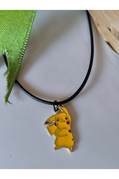 Esey Dizayn Pikachu Pokemon Kolye - MİNİ BOYUTTA
