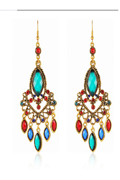 çelik takı design أقراط ملونة بتصميم متدلي من الفولاذ المقاوم للصدأ