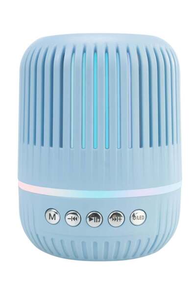 Generic مكبر صوت بلوتوث صغير M 4 - مكبر صوت لاسلكي محمول مزود بإضاءة RGB، ومضخم صوت عميق، ومنفذ USB/AUX