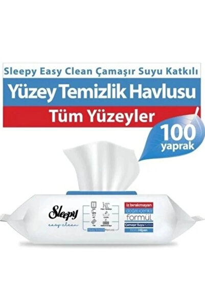 Sleepy CEYLAN ADAM Çamaşır Suyu Katkılı Yüzey Temizleme Havlusu 100 Adet