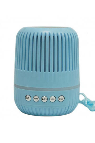 Generic مكبر صوت بلوتوث صغير M 4 - مكبر صوت لاسلكي محمول مزود بإضاءة RGB، ومضخم صوت عميق، ومنفذ USB/AUX