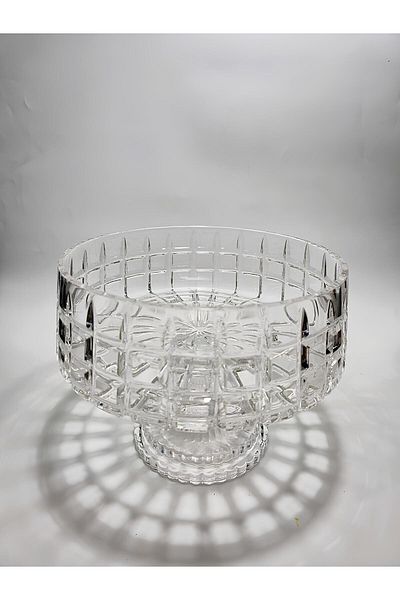 AKDEN STORE Crystal Cutting Decor Elegant Glass Bowl