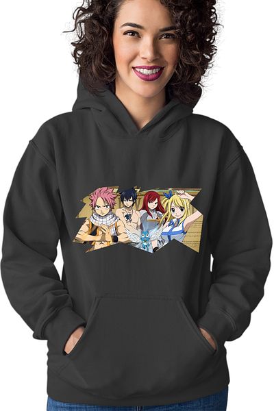 OEM Hanorac dama Fairy Tail Best Friends Funny Cat Anime