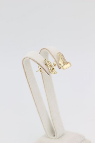 XUPING JEWELRY Style Pearl/Xuping Jewelry Triangle Zircon Stone Earring
