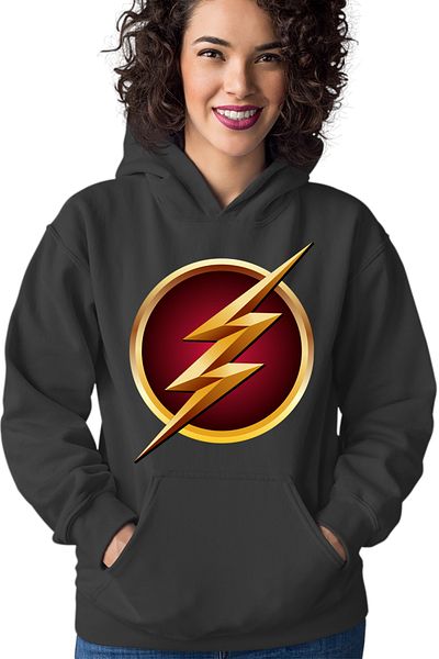 OEM Hanorac dama The Flash Logo Superhero Comics Fast Go