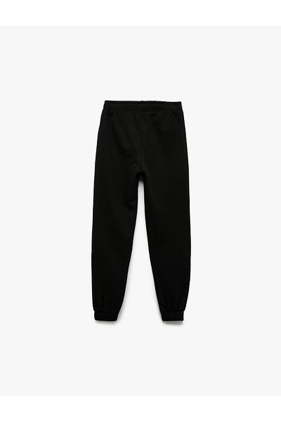 Koton Elastic Waist Raster Basic Jogger Sweatpants
