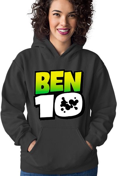 OEM Women's Hoodie Ben 10 Logo Cartoon American Animation Teen Comedy