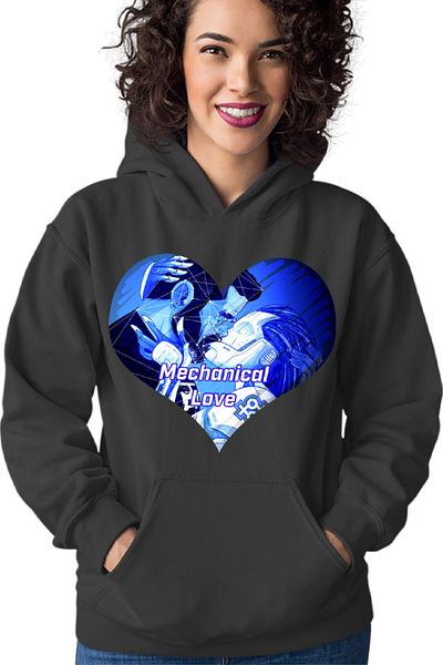 OEM Hanorac dama NFT XOXO Heart Robot Cyber Human Artificial