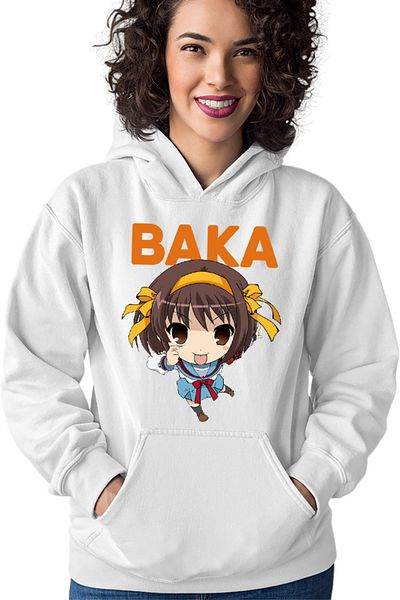 OEM Hanorac dama Haruhi Suzumiya Baka Emoji Chibi Otaku Anime Japan