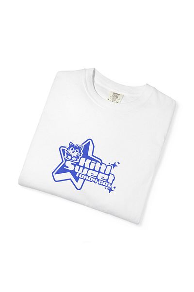 Hilosh Kitty Sweet Printed Crew Neck Comfort Fit Unisex White T-Shirt