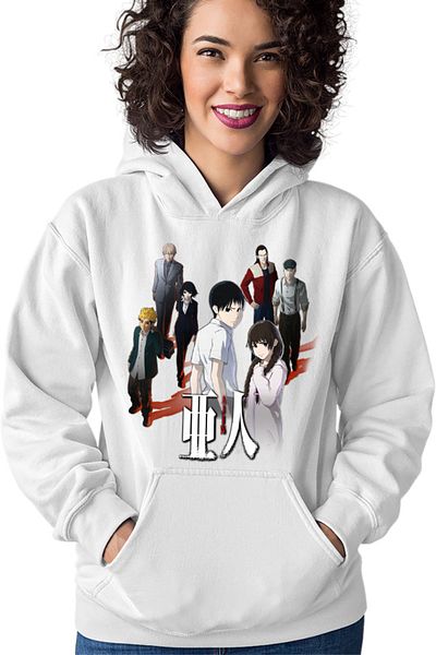 OEM Women's Hoodie Ajin Main Group Seinen Manga Anime Otaku