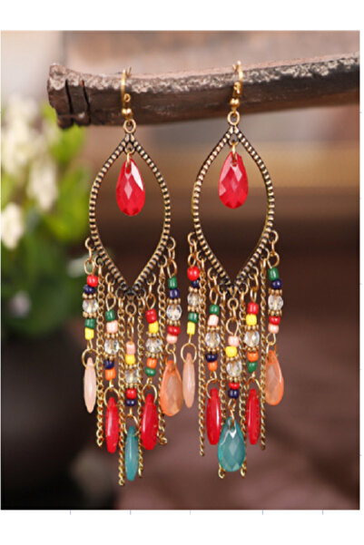 çelik takı design أقراط ملونة بتصميم متدلي من الفولاذ غير القابل للانزلاق 6