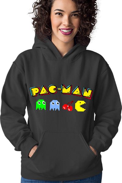 OEM Women's sweatshirt Pac Man Arena Game Pixels Vintage