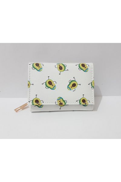 renkli çiçekler Portofel Copii 11x8x4 CM Portofel Copii Cu Model Avocado