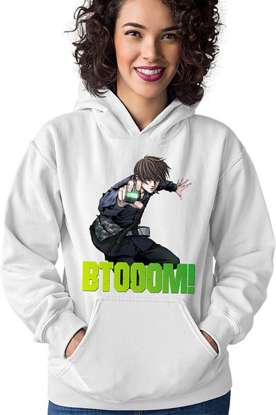 OEM Btooom! Sakamoto Ryouta Student Trick Anime Action Gore Hoodie