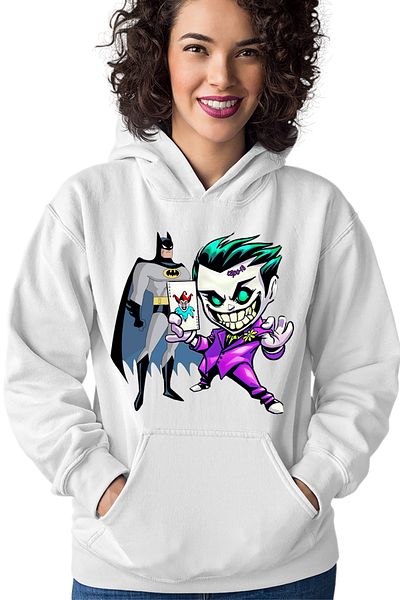 OEM Batman Vs Joker Bruce Death Metal Women's Hoodie