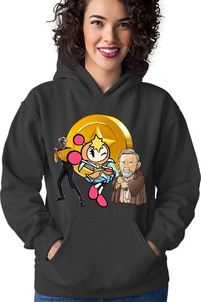 OEM Bomberman Obi Kenobi Star Trek Gold Women's Hoodie