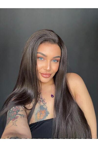 Suzan Peruk Gerçek Saç dokusunda Medikal Hayalet TÜL PERUK