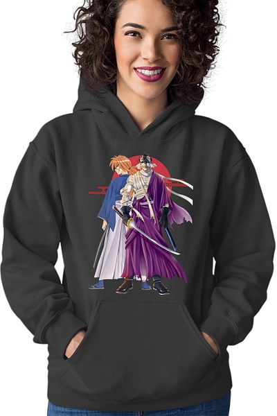 OEM Women's Hoodie Rurouni Kenshin Anime Top Antagonist