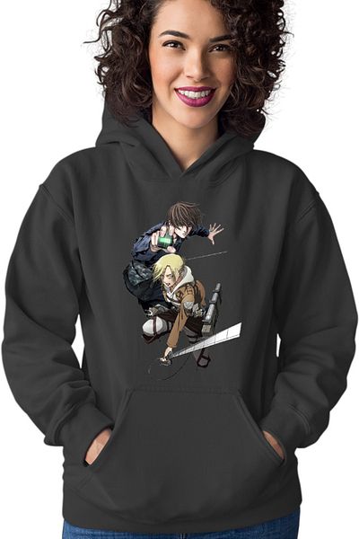 OEM Btooom! Sakamoto Ryouta AOT Annie Fight Monsters Sci-fi Cosplay Women's Hoodie