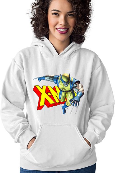 OEM Women's Hoodie Wolverine X-Men Logo Superpower Hero
