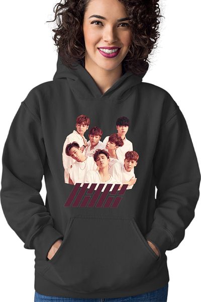 OEM Women's Hoodie iKon Koo Jun-hoe Jinhwan Song Yunhyeong Cosplay Comeback